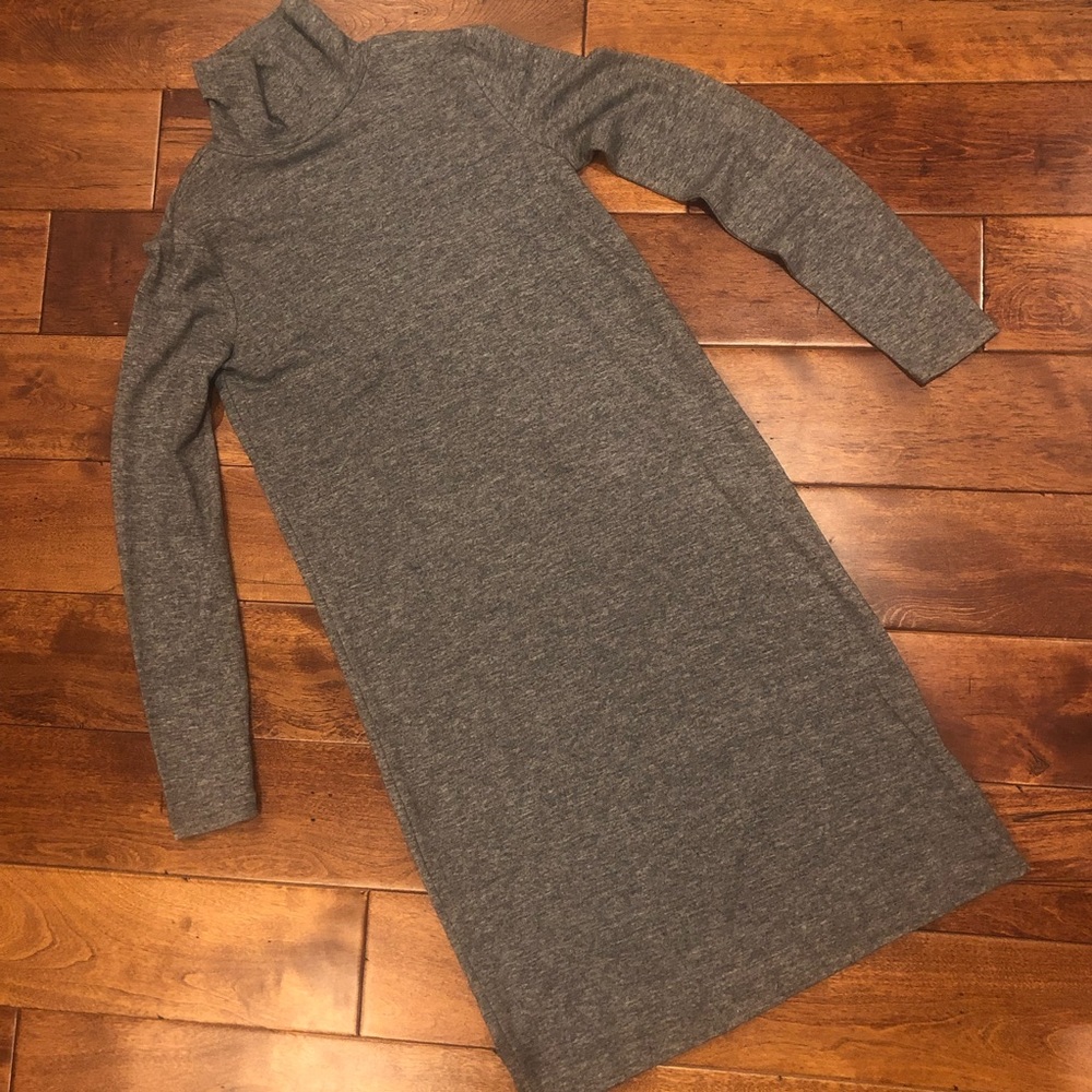 NWOT J.Crew Grey Mock Turtleneck Dress XXS